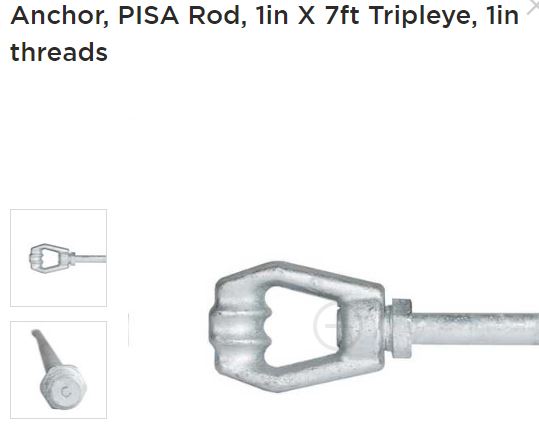 Anchor Rod 7ft 1in